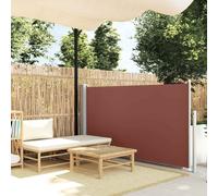 vidaXL Patio Retractable Side Awning 100x500 cm Brown UK NEW