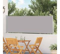 vidaXL Patio Retractable Side Awning 100x500cm Grey Privacy Garden Screen