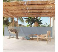 vidaXL Patio Retractable Side Awning 117x600 cm Grey