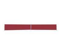 vidaXL Patio Retractable Side Awning 140x1200 cm Red UK HOT
