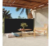 vidaXL Patio Retractable Side Awning 140x300 cm Black UK HOT