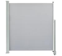 vidaXL Patio Retractable Side Awning 140x300cm Grey Garden Screen Canopy Shed