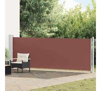 vidaXL Patio Retractable Side Awning 140x600 cm Brown