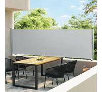 Vidaxl Patio Retractable Side Awning 140X600 Cm Grey