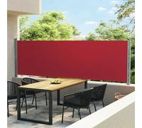 vidaXL Patio Retractable Side Awning 140x600 cm Red
