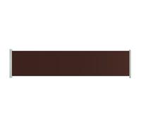 vidaXL Patio Retractable Side Awning 140x600 cm Brown