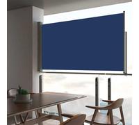 vidaXL Patio Retractable Side Awning 160x300 cm Blue UK NEW
