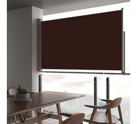 vidaXL Patio Retractable Side Awning 160x300 cm Brown