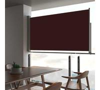 vidaXL Patio Retractable Side Awning 160x300 cm Brown