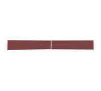 vidaXL Patio Retractable Side Awning 170x1200 cm Brown UK NEW