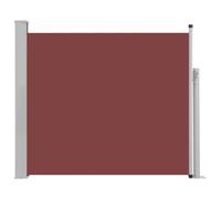 vidaXL Patio Retractable Side Awning Brown Privacy Screen Canopy Sunshade Yard