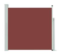 'vidaXL Patio Retractable Side Awning - Brown Outdoor Privacy Screen - Polyester Fabric with PU coating - UV and Tear Resistant - Easy Assembly 170x300 cm