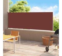 vidaXL Patio Retractable Side Awning 180x500 cm Brown UK HOT