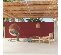 vidaXL Patio Retractable Side Awning 180x600 cm Red