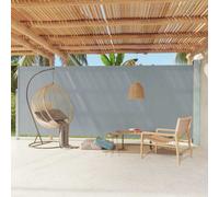Vidaxl Patio Retractable Side Awning 220X600 Cm Grey