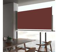 vidaXL Patio Retractable Side Awning 80x300 cm Brown