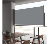 vidaXL Patio Retractable Side Awning 80x300 cm Grey LSO UK