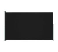 vidaXL Patio Retractable Side Awning Black Privacy Screen Garden Sun Shade