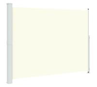 vidaXL Patio Retractable Side Awning Garden Screen Retractable Side Awning Patio Awning Balcony Privacy Screen Outdoor Sunshade Cream