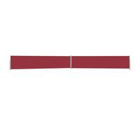 vidaXL Patio Retractable Side Awning 170x1200 cm Red UK NEW