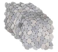 vidaXL Pebble Tiles Grey 30 x 30 cm River Pebble