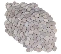 vidaXL Pebble Tiles Taupe 30 x 30 cm River Pebble