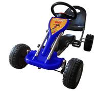 vidaXL Pedal Go Kart Blue Riding Vehicle Ride-on Toy Car Kids Children Junior