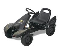 vidaXL Pedal Go Kart with Adjustable Seat Black Children Racing Cart Vehicle vid