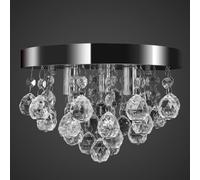 vidaXL Pendant Ceiling Lamp Crystal Design Chrome Chandelier Lighting Fixture