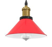 vidaXL Pendant Lamp Height Adjustable E27 Gloss Red Ø 22 cm Metal