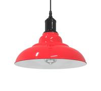 vidaXL Pendant Lamp Height Adjustable E27 Gloss Red Ø 31 cm Metal