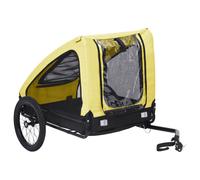 vidaXL Pet Bike Trailer Yellow and Black