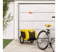 Dog Bike Trailer Bicycle Trailer Bike Carriage Oxford Fabric and Iron vidaXL