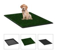 Vidaxl Pet Toilet With Tray & Faux Turf Green 64X51X3 Cm Wc