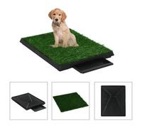 Vidaxl Pet Toilets 2 Pcs With Tray & Faux Turf Green 63X50X7 Cm Wc