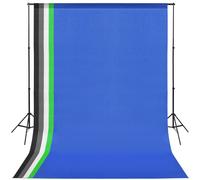vidaXL Photo Studio Kit with 5 Coloured Backdrops and Adjustable Frame Stand vid