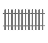 vidaXL Picket Fence WPC 200x100 cm