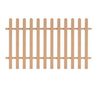 Picket Fence WPC Brown 200x120cm Rustic Garden Decorative Border Panel QuickFit