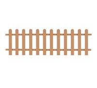 WPC Picket Fence Outdoor Fence Panel Lawn Barrier Garden Border Edge vidaXL