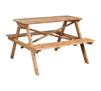vidaXL Picnic Table 115x115x81 cm Bamboo