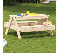vidaXL Picnic Table for Kids 88x97x52 cm Solid Wood Pine