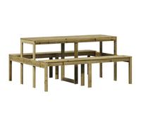 vidaXL Picnic Table Outdoor Dining Table Garden Table Impregnated Wood Pine