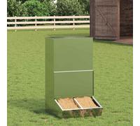 vidaXL Pig Feeder Silver 55 x 51 x 91.5 cm Galvanised Steel