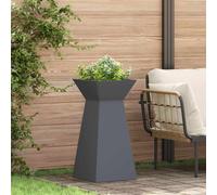 vidaXL Pillar Planter 2 pcs Anthracite 35 x 35 x 73 cm