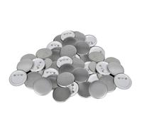 vidaXL 500 pcs DIY Pinback Button Parts 58 mm- Customizable badge components for Promotional Campaigns - Includes Metal Shell, Mylar Film, Plastic Back