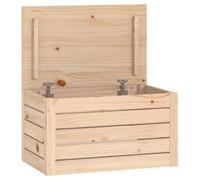 (natural, 59.5 x 36.5 x 33 cm) vidaXL Solid Wood Pine Storage Box Storage Chest Tool Box Multi Colours/Sizes