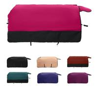 vidaXL Pink and Black Horse Blanket 135cm Modern Polyester Waterproof Cover Winter Clothes Machine Washable Pet Blanket