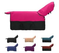 vidaXL Pink and Black Horse Blanket 145cm Polyester Modern Blanket Waterproof Winter Clothes Machine Washable Pet Blanket