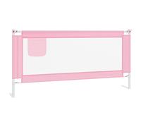 vidaXL Pink Toddler Safety Bed Rail 190x25 cm | Adjustable Height | Easy Assembly | Durable Fabric and Lightweight Metal | Age Group: 18 Months to 5 Years | Mattress Compatibility: 3-25cm Thickness