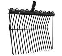 Pitchfork Head Black Steel 38.5cm L 25mm Socket Stable Manure Garden Fork Heavy